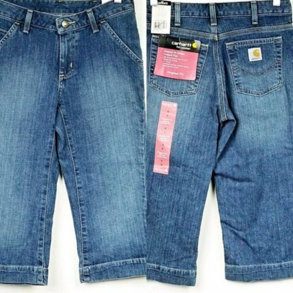 Carhartt Denim - New Carhartt Cropped Jeans Mid Rise Contoured